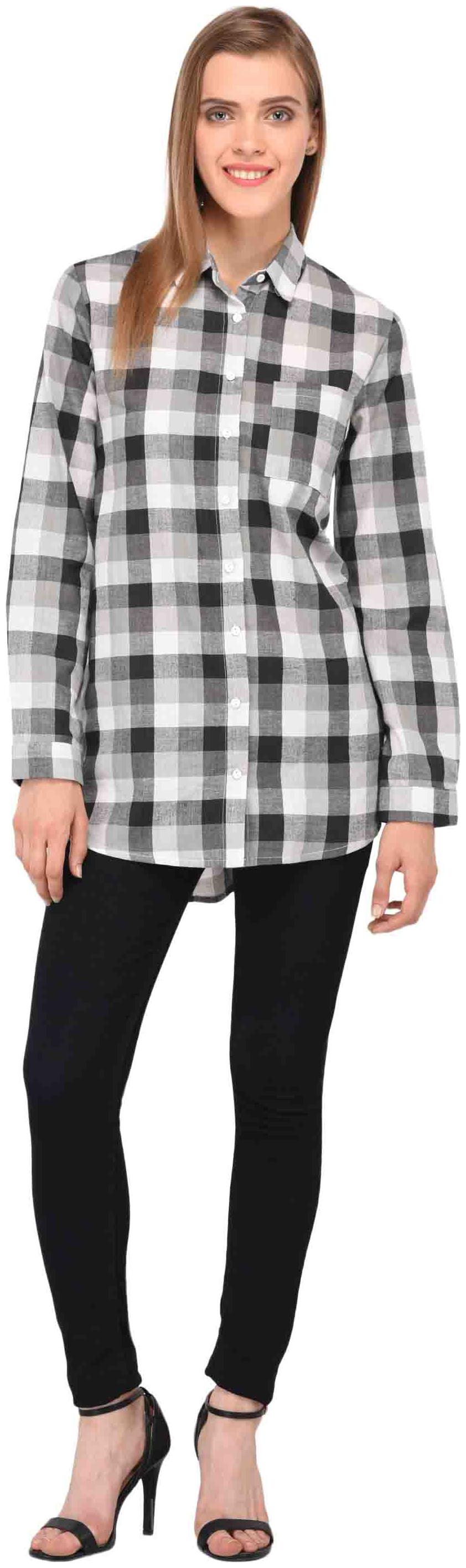 

Amadore Women Checkered Casual Spread Shirt