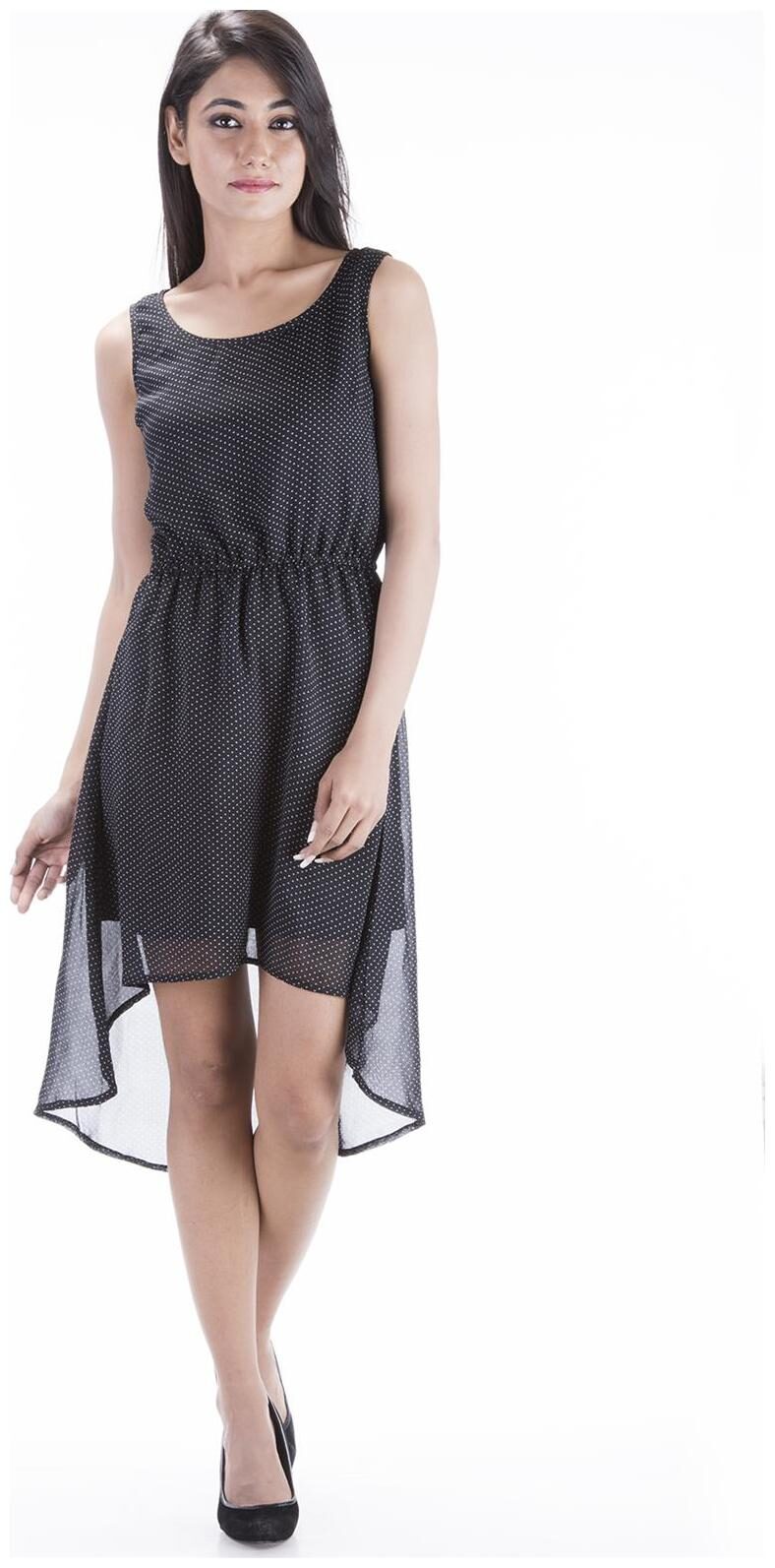 

Amadore Women s High Low Black Dress