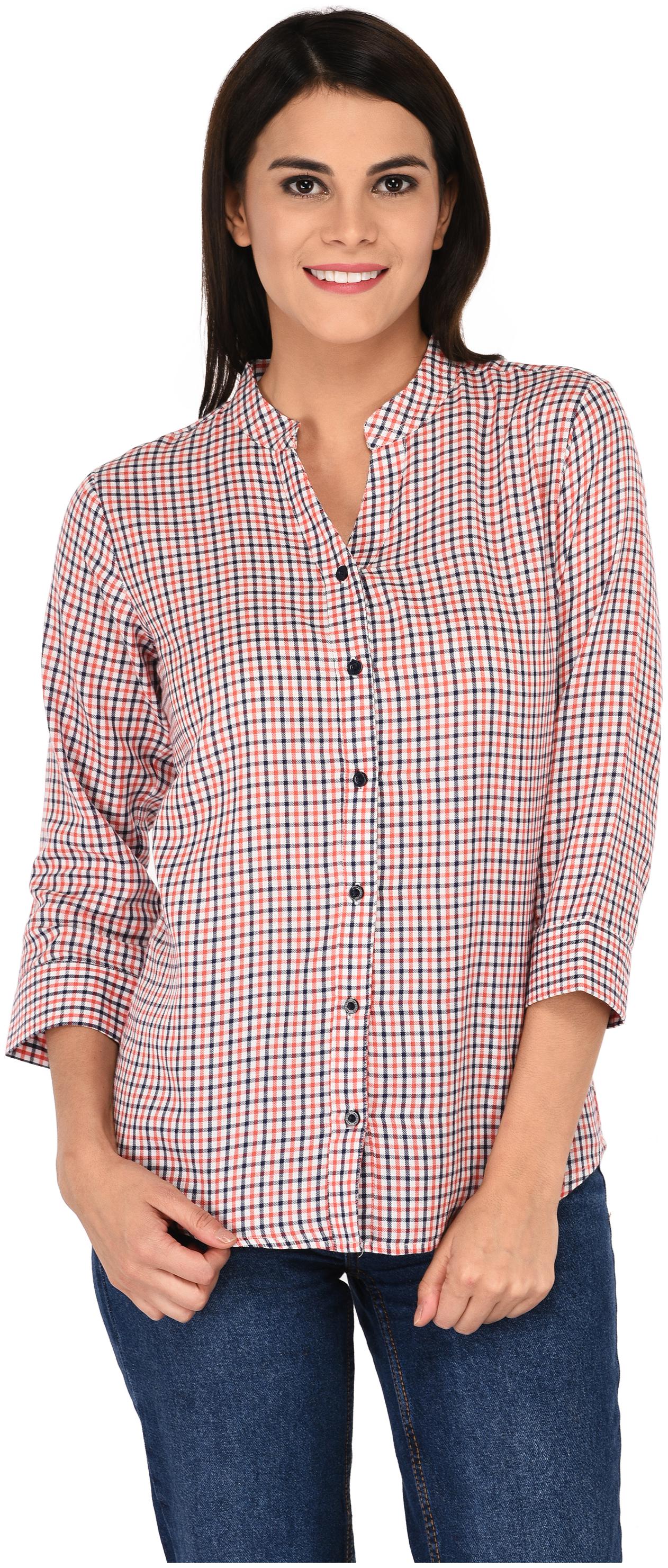 

Amadore Women Multi Checked Regular Fit Shirt
