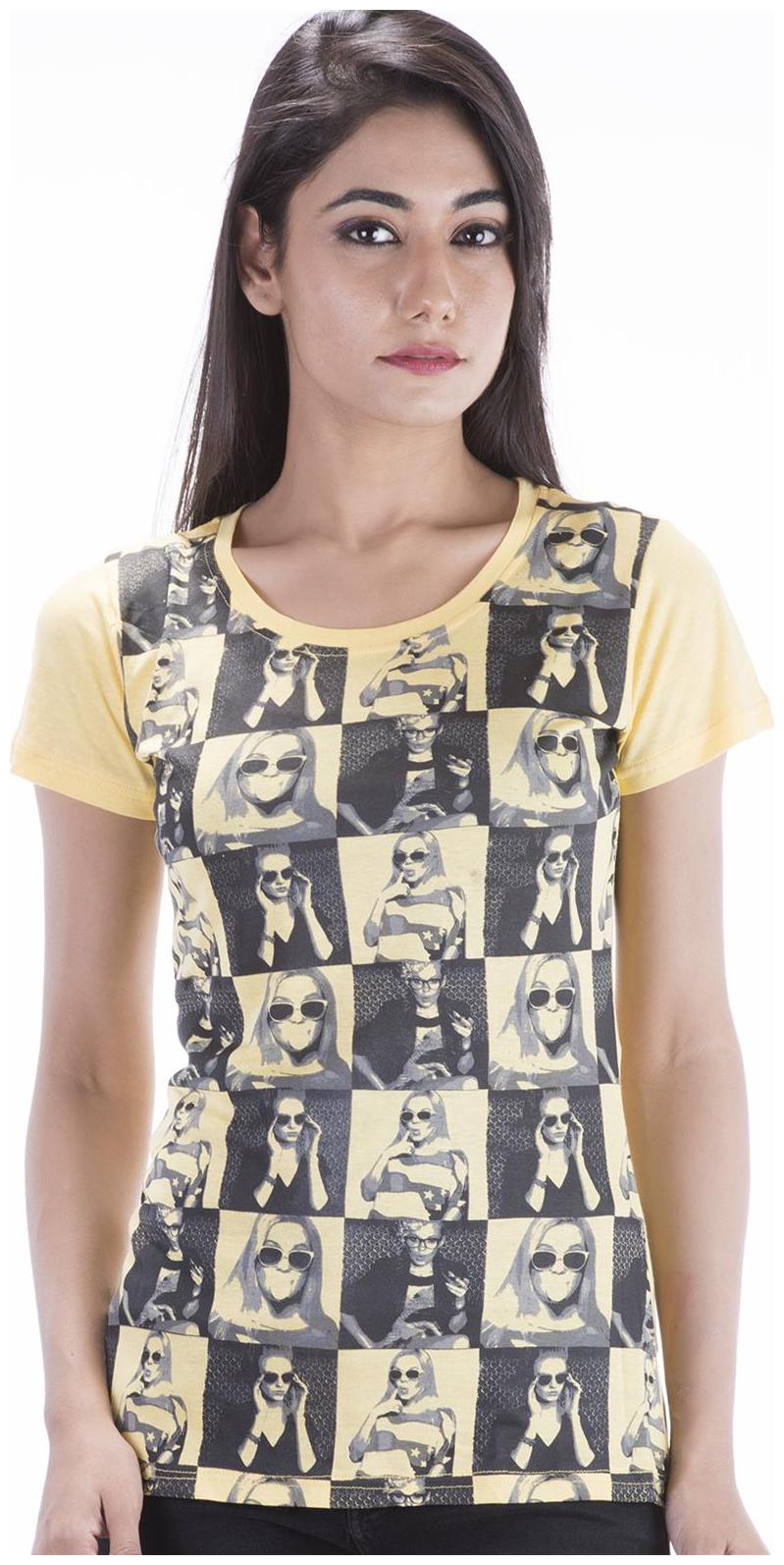 

Amadore Yellow Viscose T-SHIRT