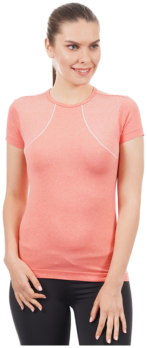 

amante Women Printed Sports T-Shirt - Orange