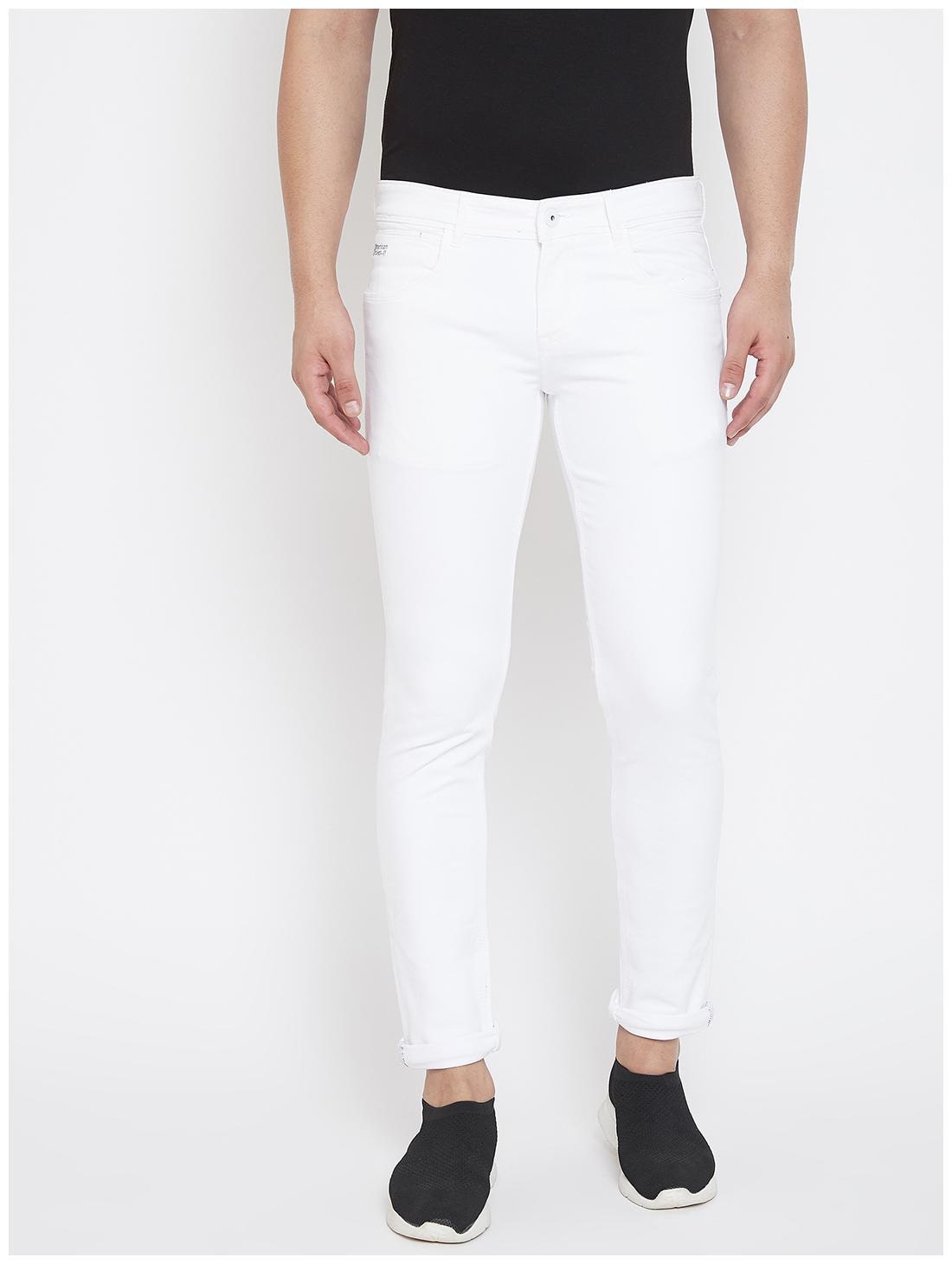 

American Archer Men White Skinny Fit Jeans