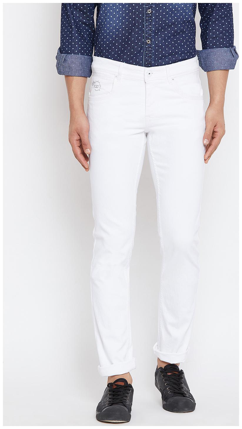 

American Archer Men White Slim Fit Jeans