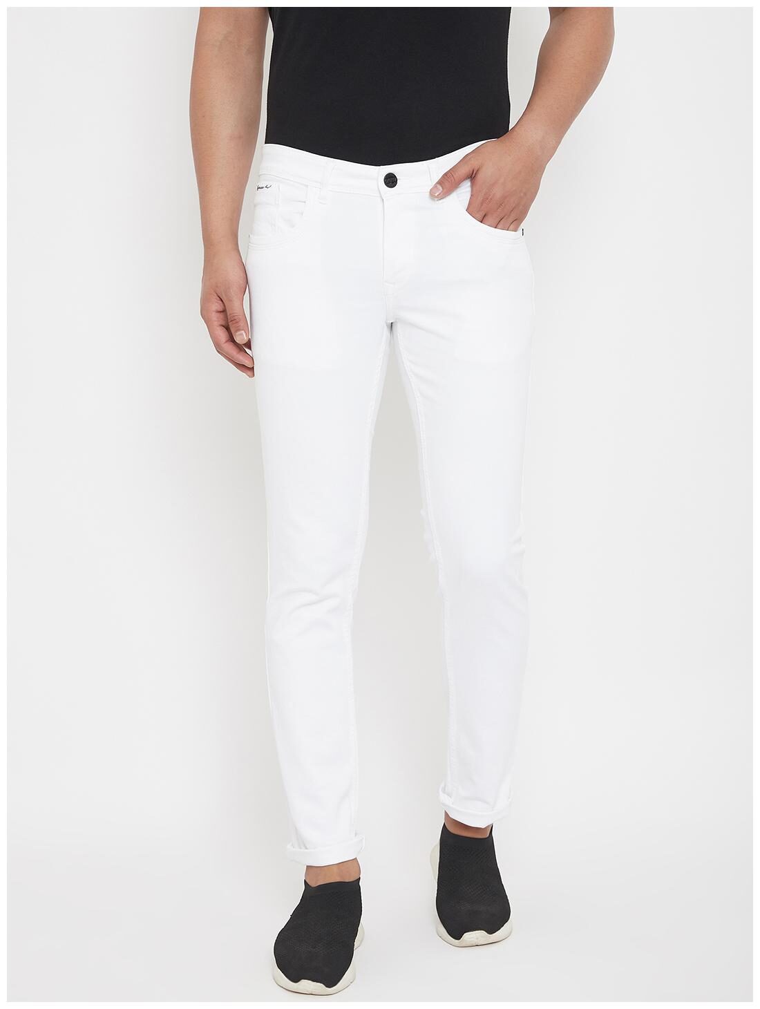 

American Archer Men White Slim Fit Jeans
