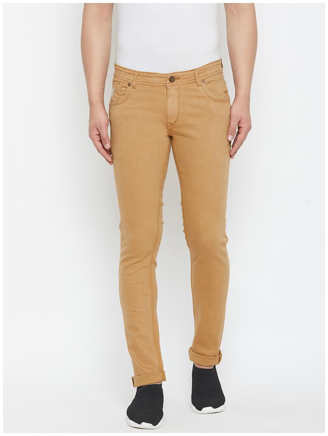 

American Archer Men Beige Skinny Fit Jeans