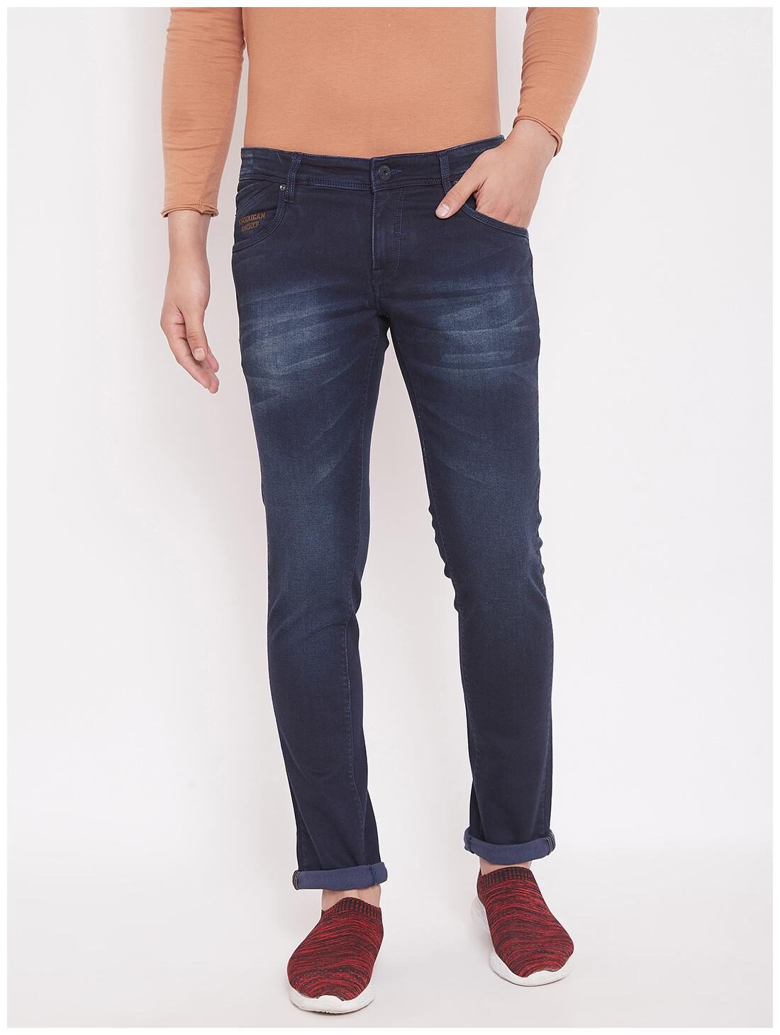 

American Archer Men Navy Blue Skinny Fit Jeans