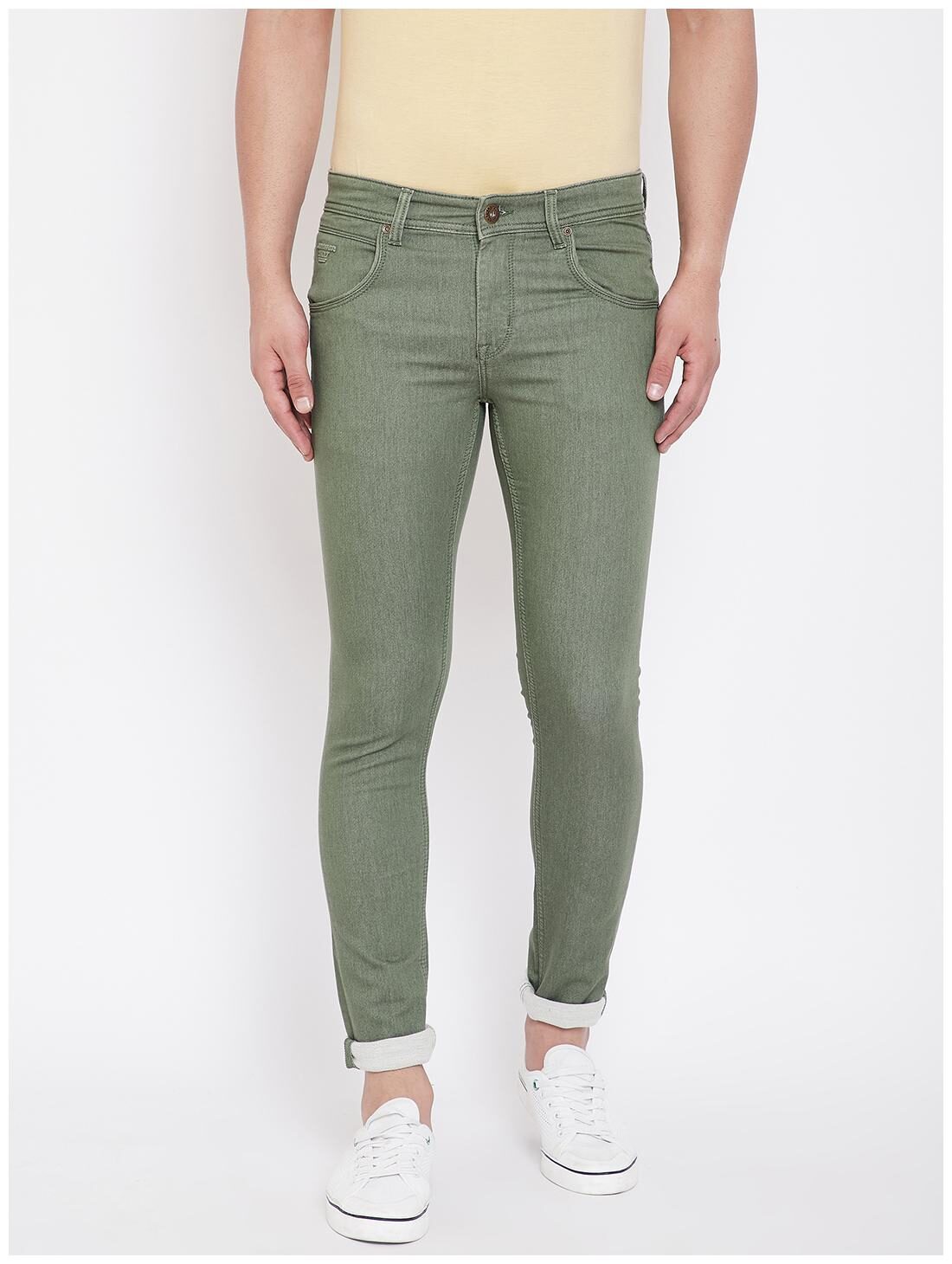 

American Archer Men Olive Skinny Fit Jeans