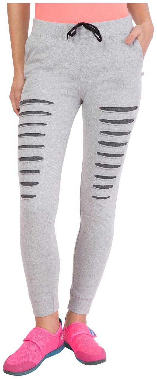 

American-Elm Women Regular fit Cotton Solid Track pants - Grey