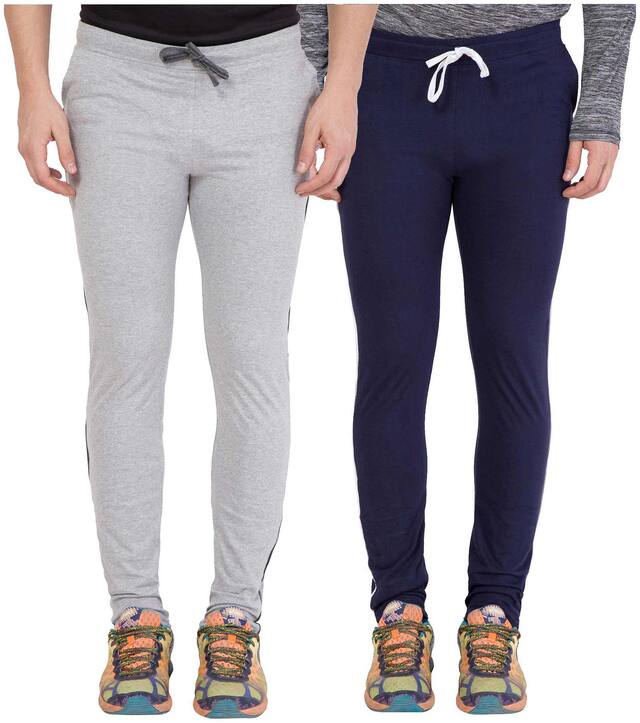 American-Elm Men Multi Solid Slim fit Track pants