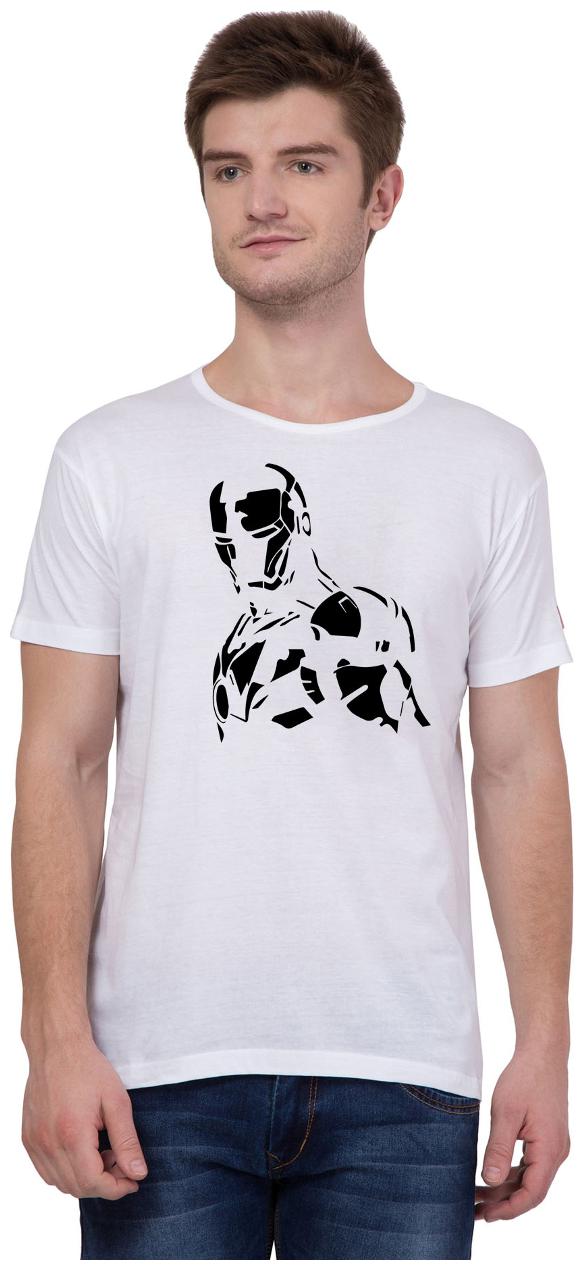 

American-Elm Men White Slim fit Cotton Round neck T-Shirt - Pack Of 1