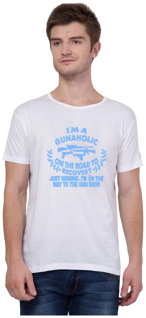 

American-Elm Men White Slim fit Cotton Round neck T-Shirt - Pack Of 1