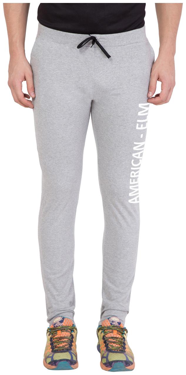 

American-Elm Grey Slim Fit Trackpant for Men