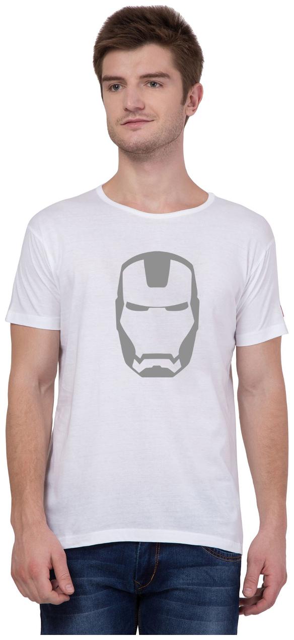 

American-Elm Men White Slim fit Cotton Round neck T-Shirt - Pack Of 1