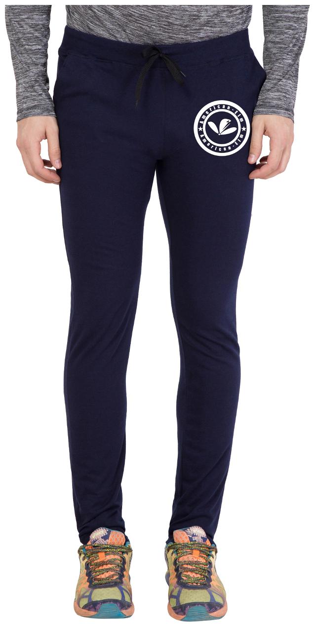 

American-Elm Men s Navy Blue Printed Trackpant