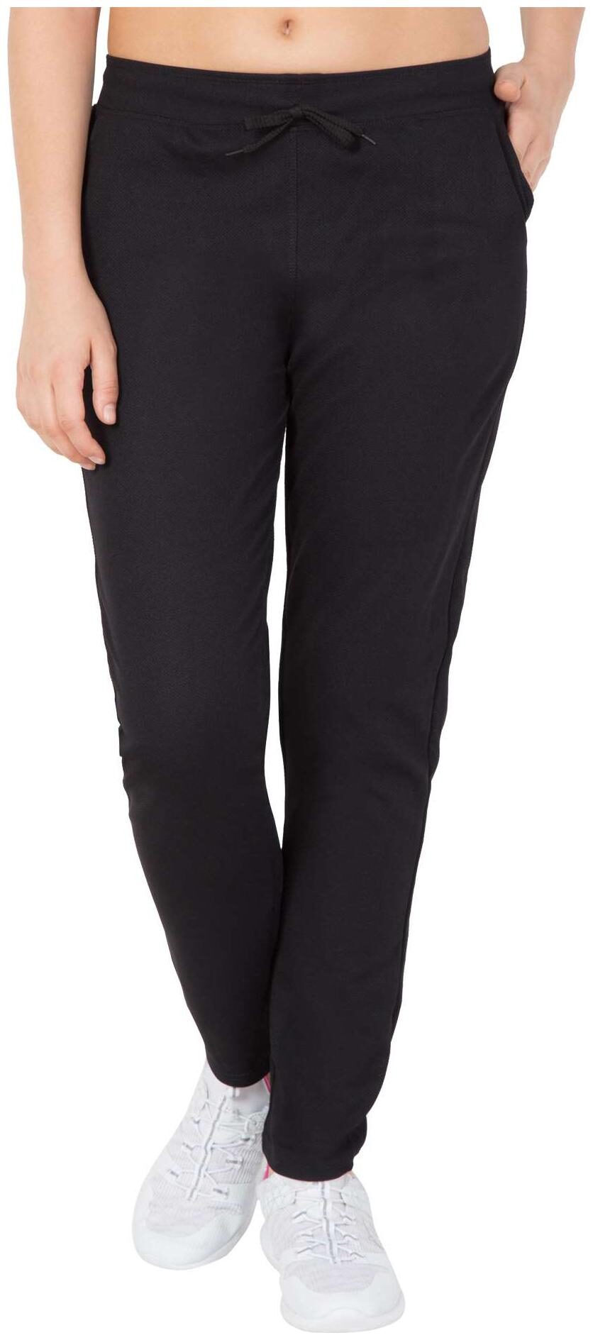 

American-Elm Women Regular fit Cotton Solid Track pants - Black