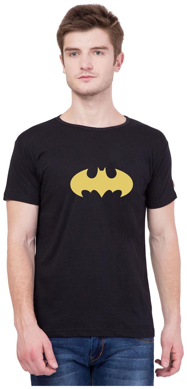 

American-Elm Men s Slim Fit Printed T-Shirt - Black