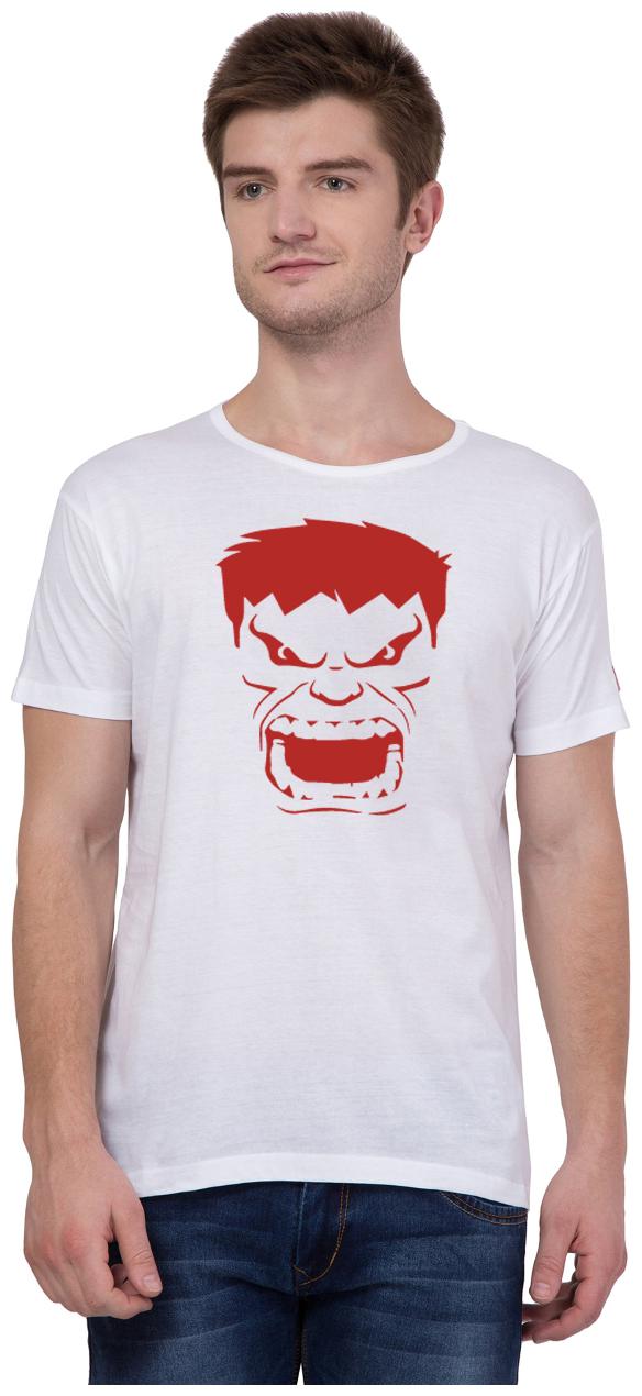 

American-Elm Men White Slim fit Cotton Round neck T-Shirt - Pack Of 1