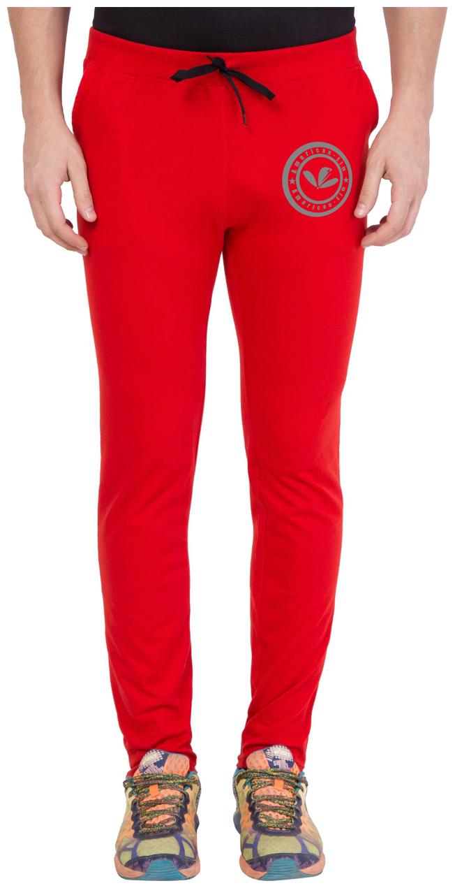 

American-Elm Red Slim Fit Printed Lower for Men