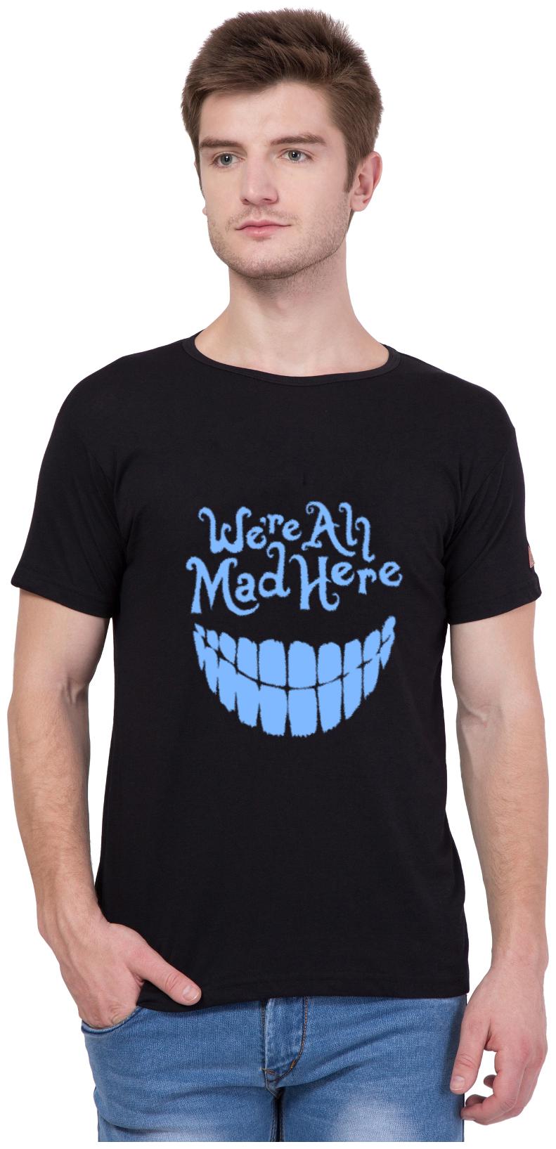 

American-Elm Men Black Slim fit Cotton Round neck T-Shirt - Pack Of 1