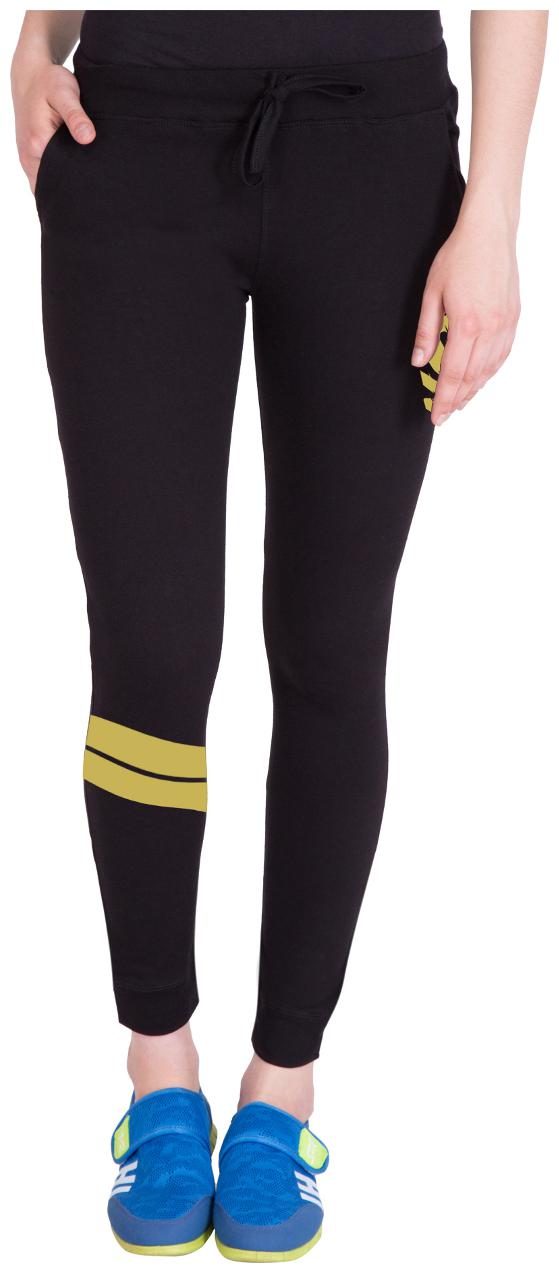 

American-Elm Women Regular fit Cotton Solid Track pants - Black