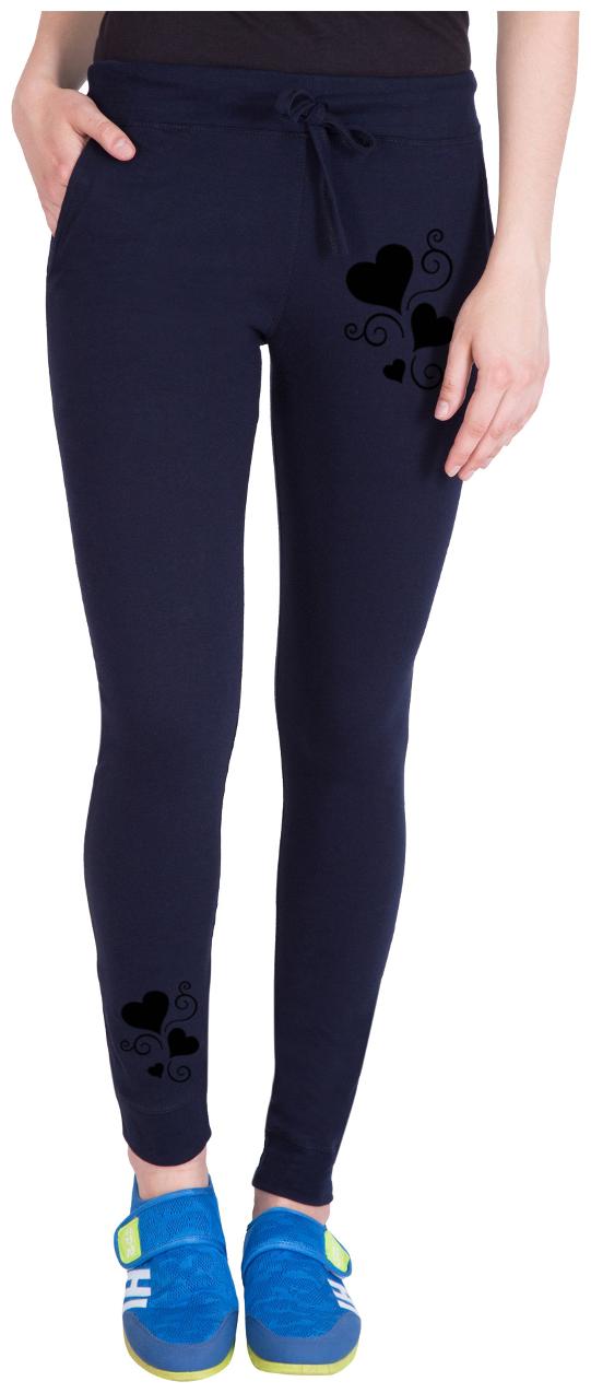 

American-Elm Women Regular fit Cotton Solid Track pants - Blue