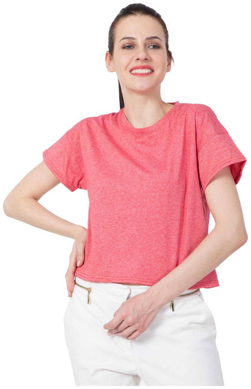 

American-Elm Women Solid A-line top - Pink