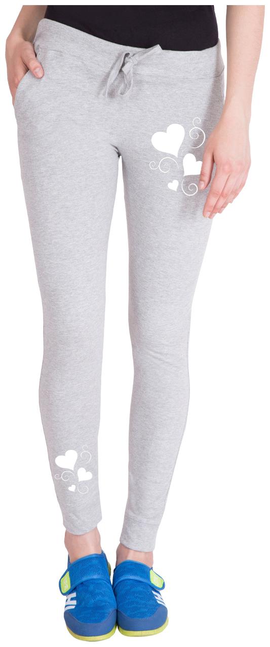 

American-Elm Women Regular fit Cotton Printed Track pants - Grey