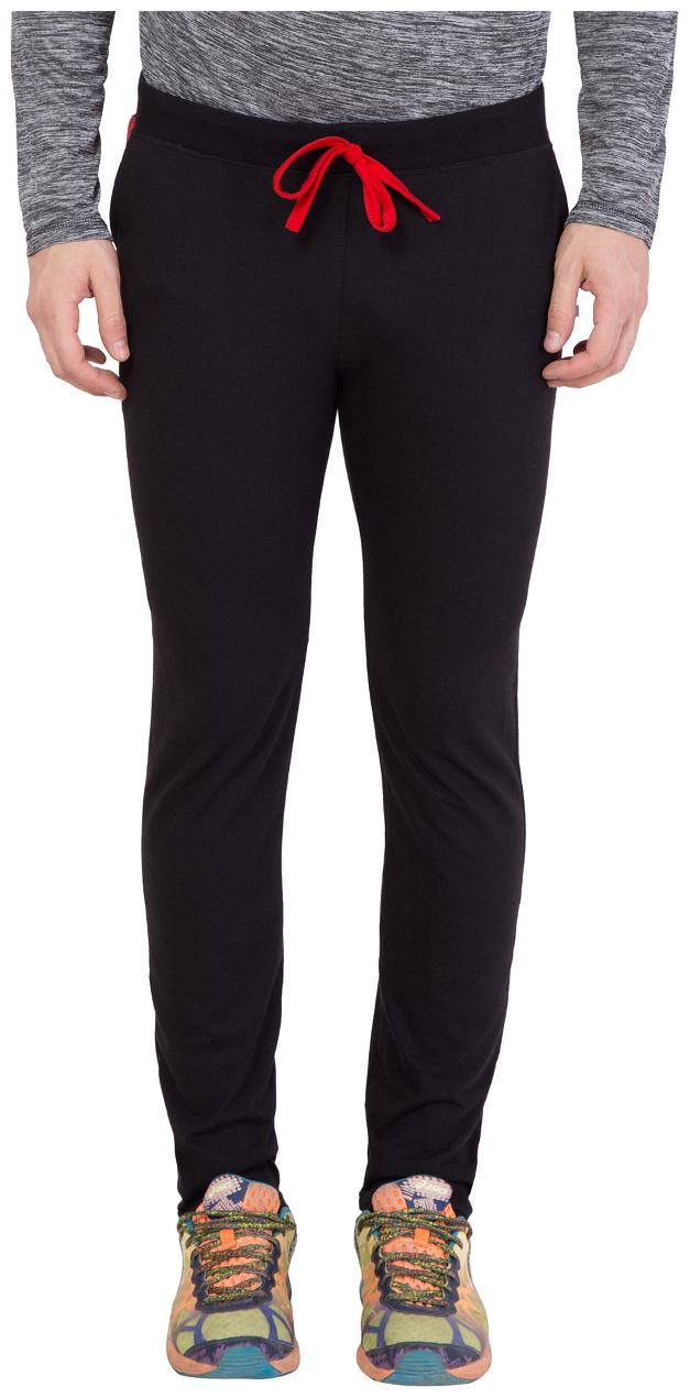 

American-Elm Men Black Solid Slim fit Track pants