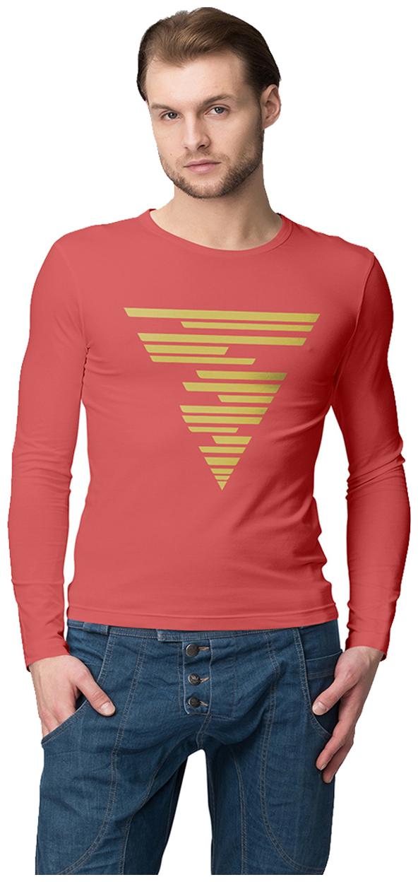 

American-Elm Men Orange Slim fit Cotton Round neck T-Shirt - Pack Of 1
