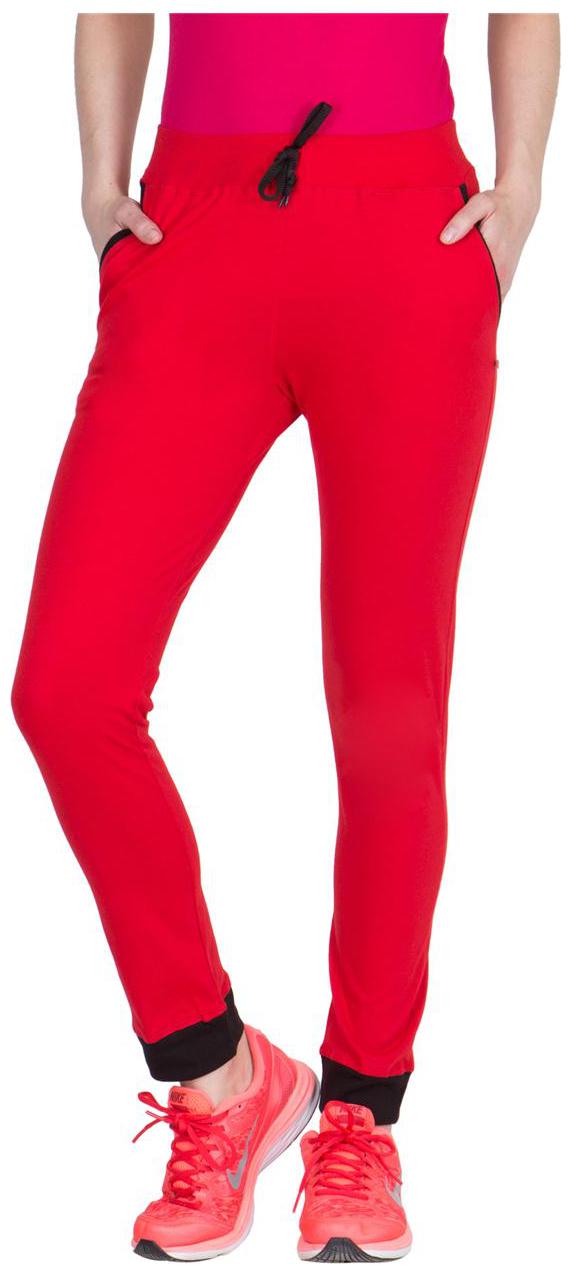 

American-Elm Women Regular fit Fleece Solid Track pants - Red