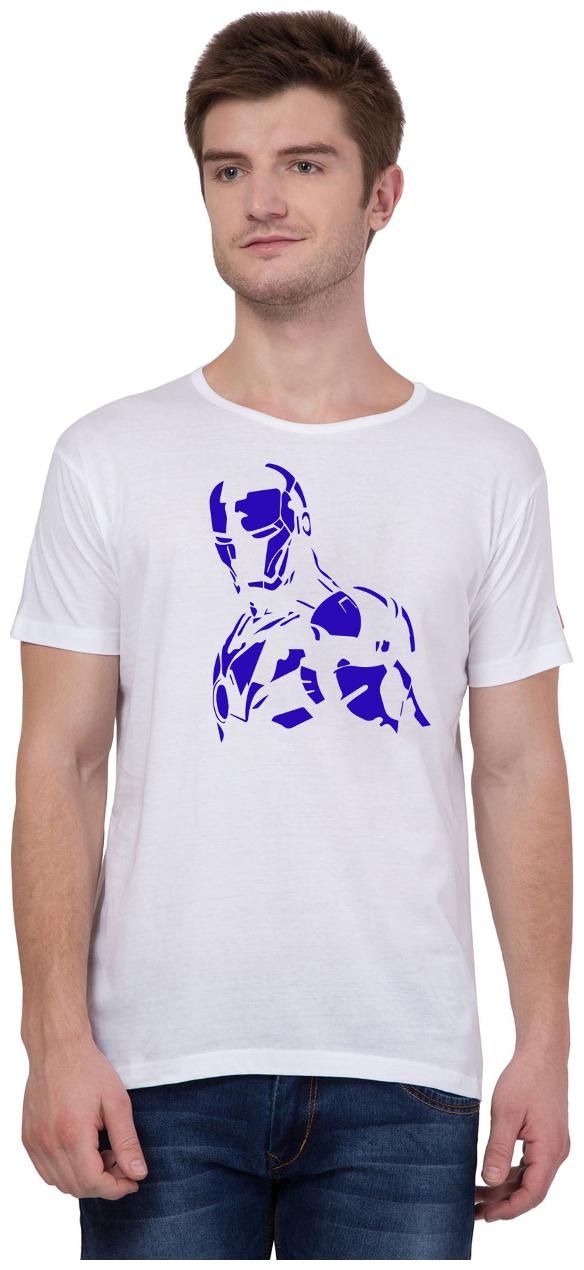 

American-Elm Men White Slim fit Cotton Round neck T-Shirt - Pack Of 1