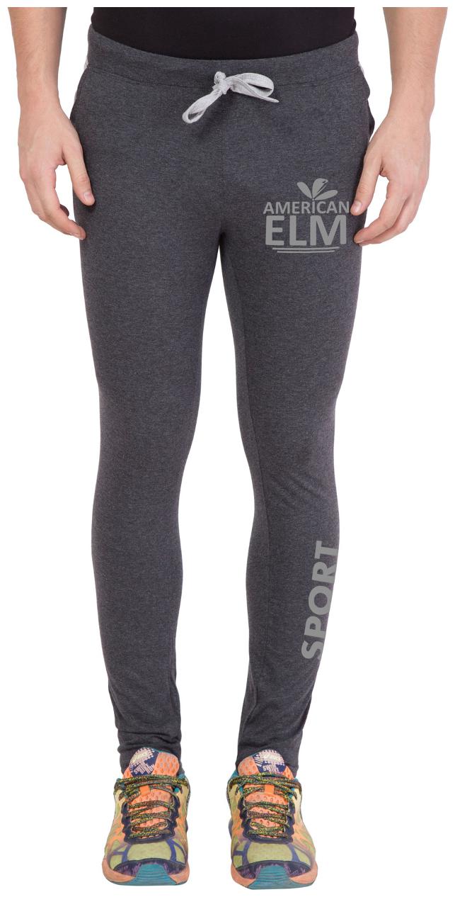 

American-Elm Men s Stone Grey Stylish Printed Track Lower