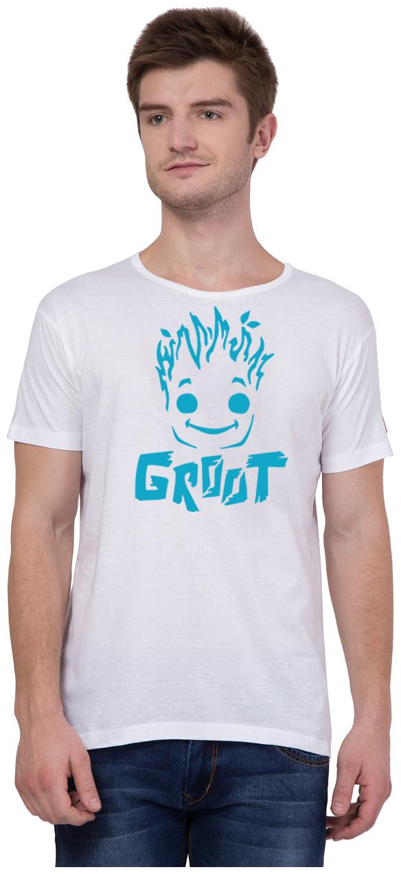 

American-Elm Men Grey Slim fit Cotton Round neck T-Shirt - Pack Of 1