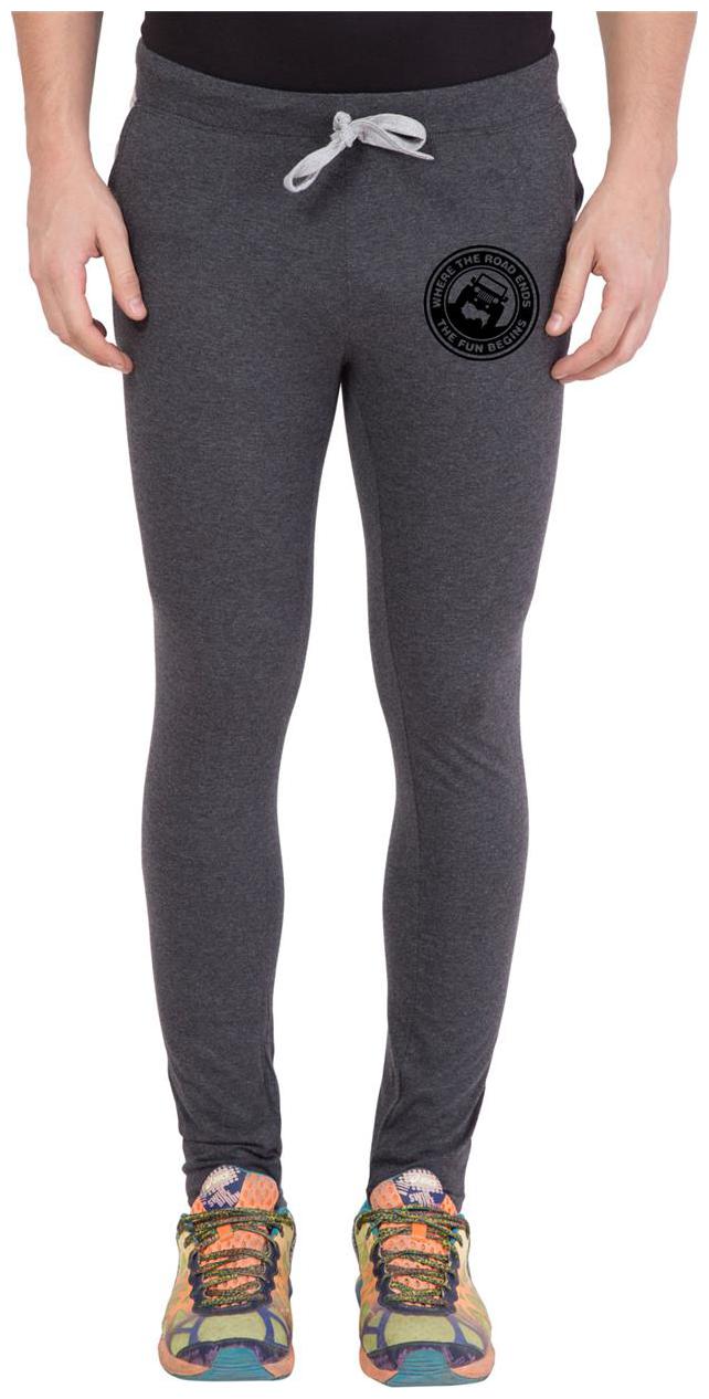 

American-Elm Men s Dark Grey Round Zeep Printed Track Jogger