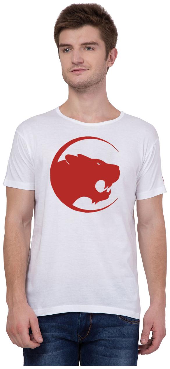 

American-Elm Men White Slim fit Cotton Round neck T-Shirt - Pack Of 1