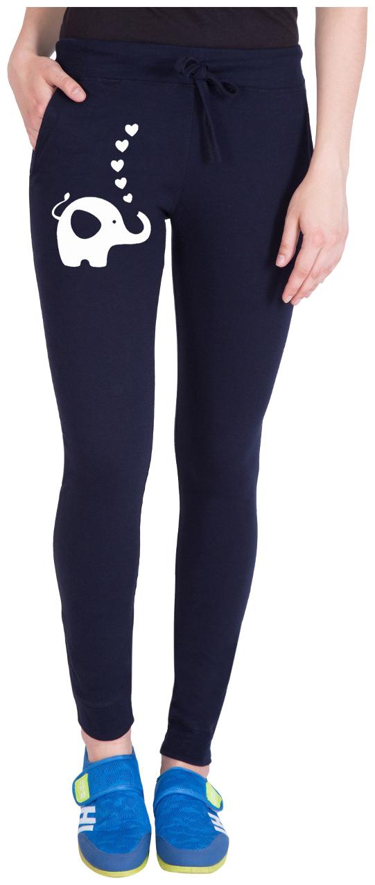 

American-Elm Women Regular fit Cotton Solid Track pants - Blue