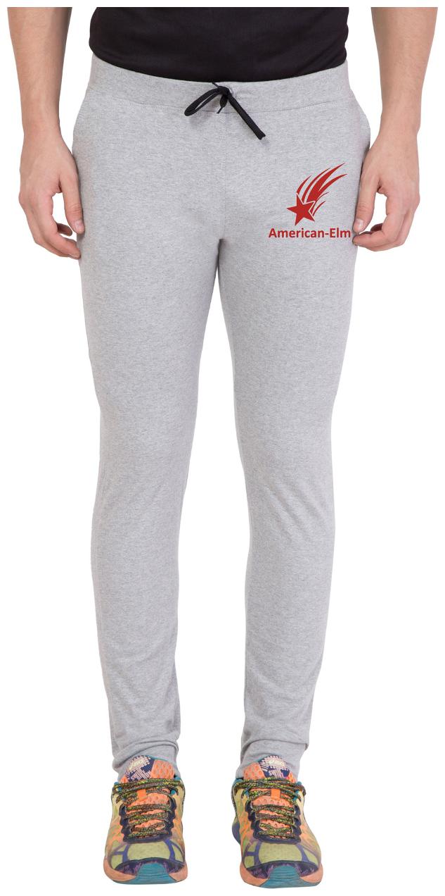 

American-Elm Men s Grey Red Star Printed Track Wear