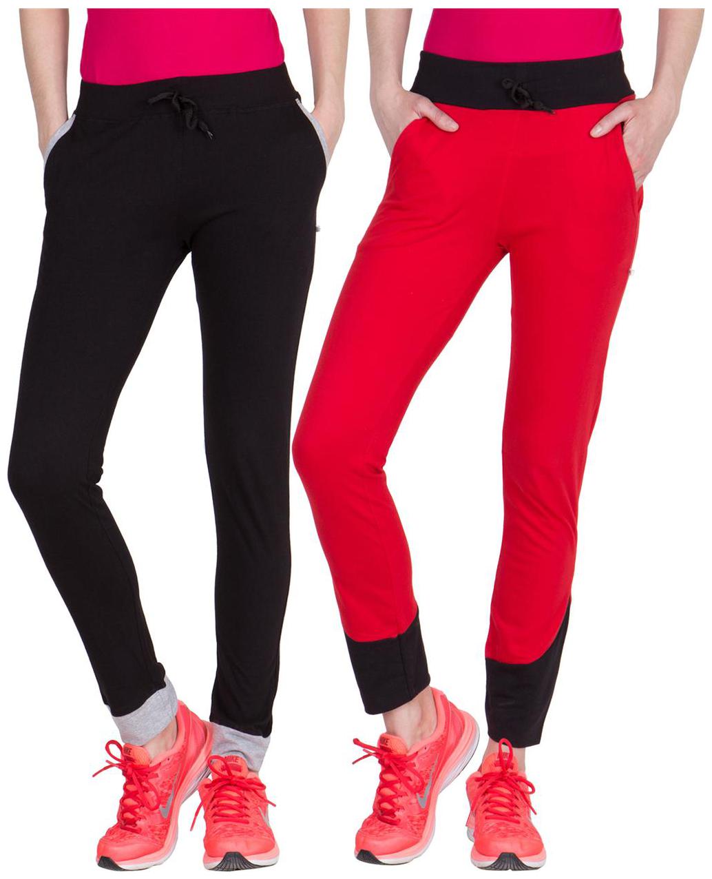 

American-Elm Women Regular fit Fleece Solid Track pants - Black