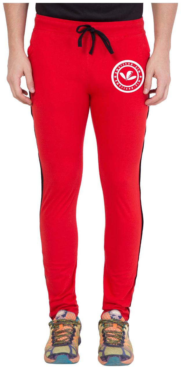 

American-Elm Men s Red Cotton Printed Trackpant