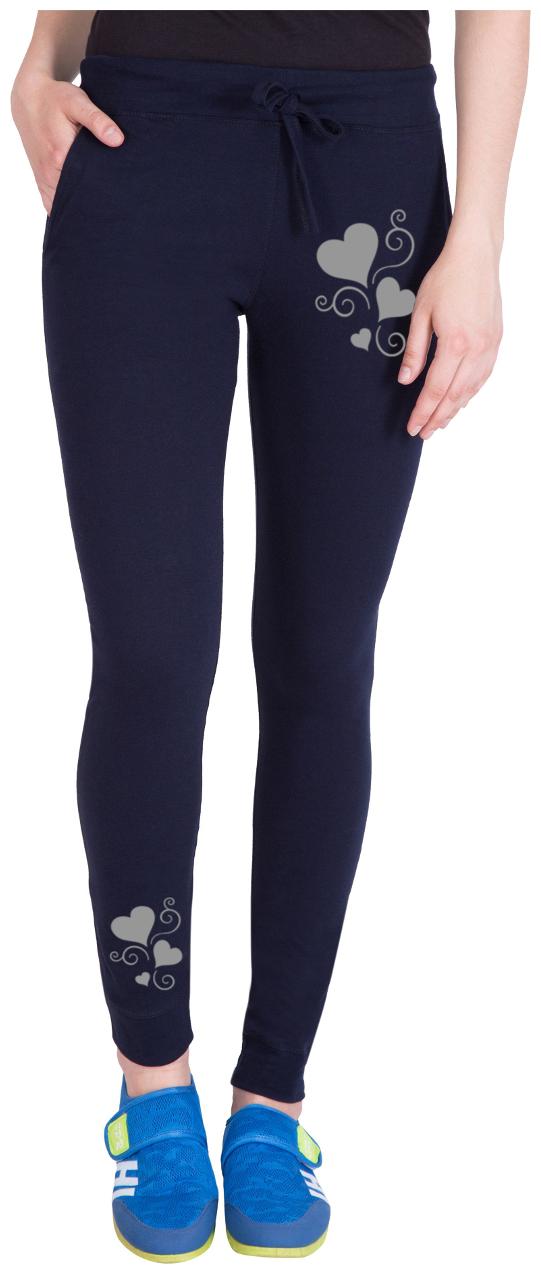 

American-Elm Women Regular fit Cotton Solid Track pants - Blue