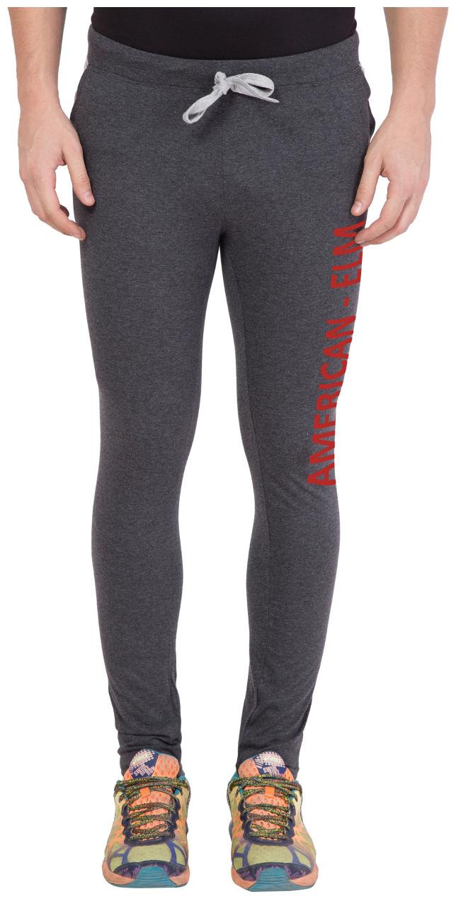 

American-Elm Dark Grey Slim Fit Trackpant for Men