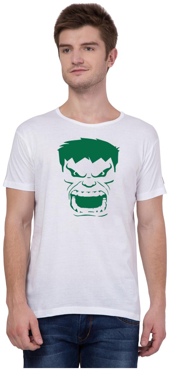 

American-Elm Men White Slim fit Cotton Round neck T-Shirt - Pack Of 1