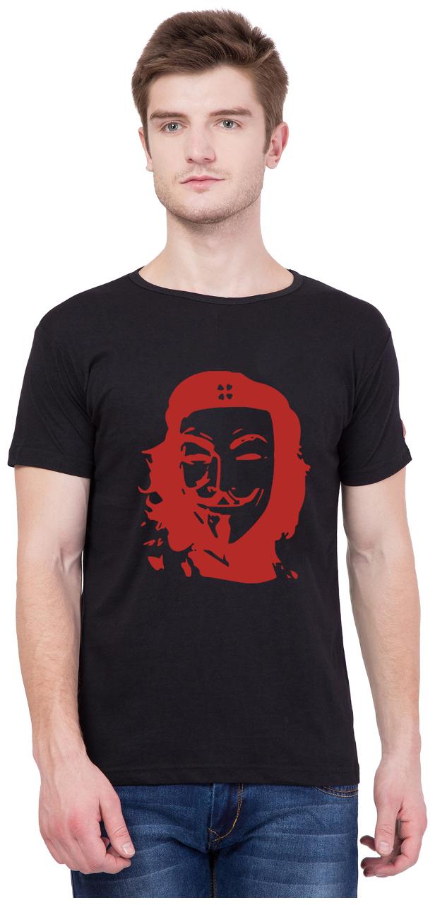 

American-Elm Men Black Slim fit Cotton Round neck T-Shirt - Pack Of 1