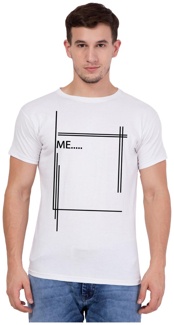 

American-Elm Men White Slim fit Cotton Round neck T-Shirt - Pack Of 1