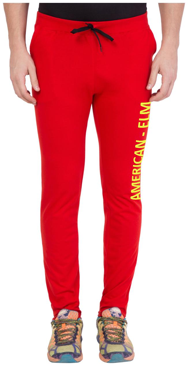 

American-Elm Men s Red Stylish Cotton Printed Lower