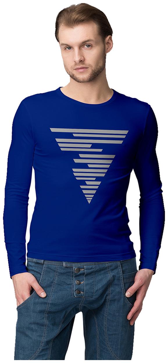 

American-Elm Men Blue Slim fit Cotton Round neck T-Shirt - Pack Of 1