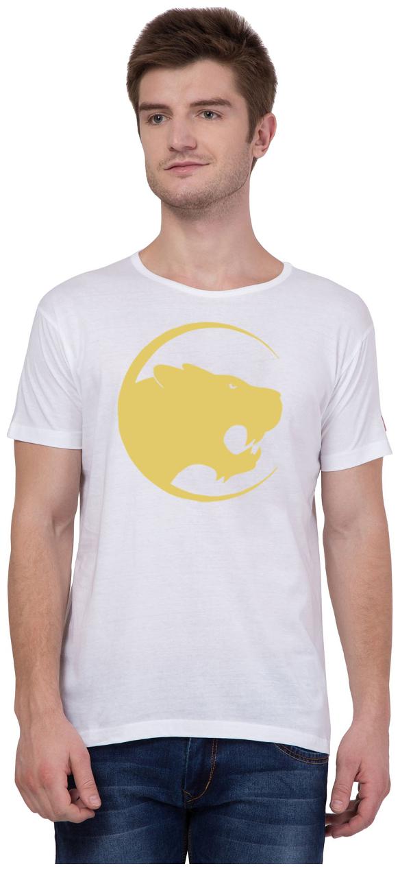 

American-Elm Men White Slim fit Cotton Round neck T-Shirt - Pack Of 1