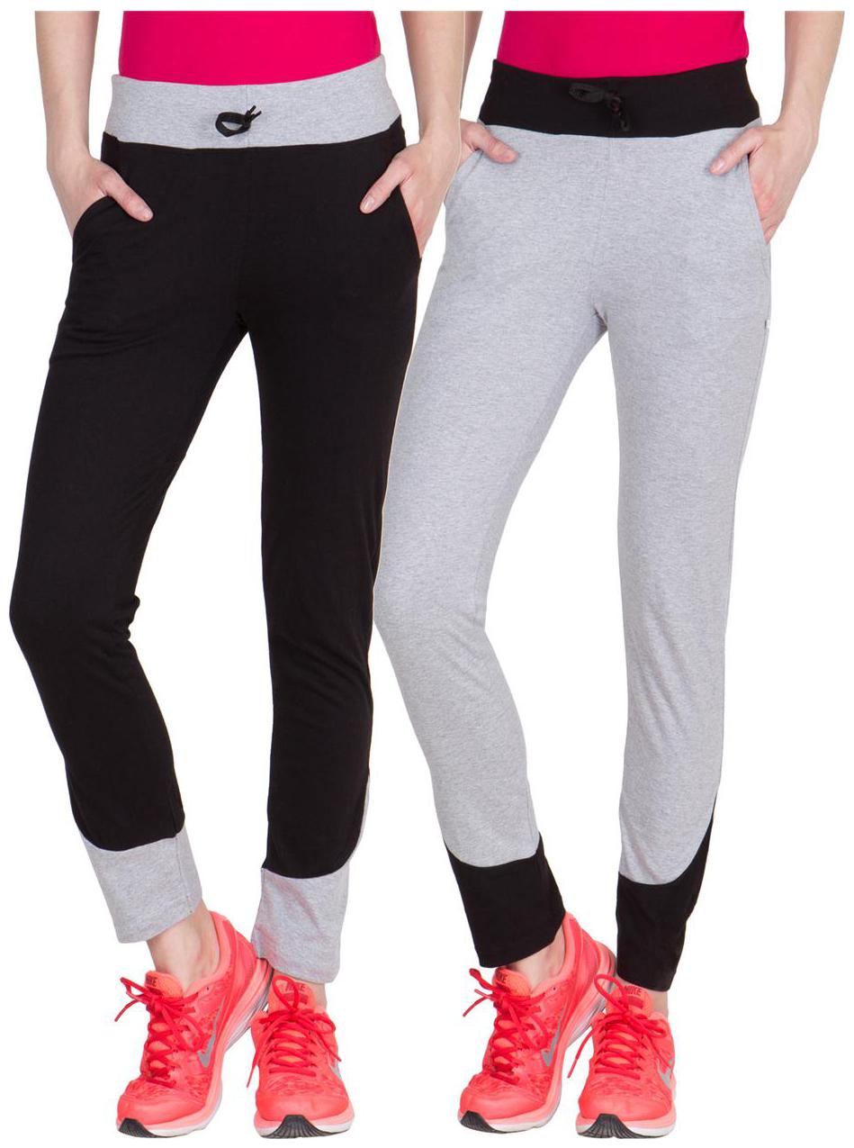 

American-Elm Women Regular fit Fleece Solid Track pants - Grey