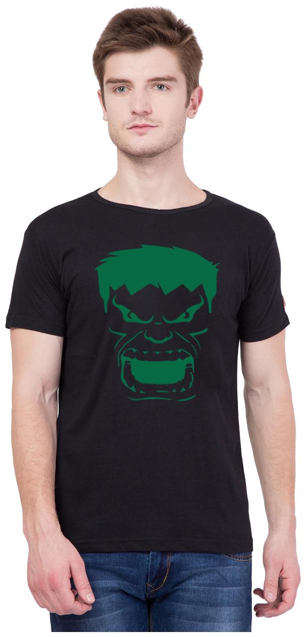 

American-Elm Men Black Slim fit Cotton Round neck T-Shirt - Pack Of 1