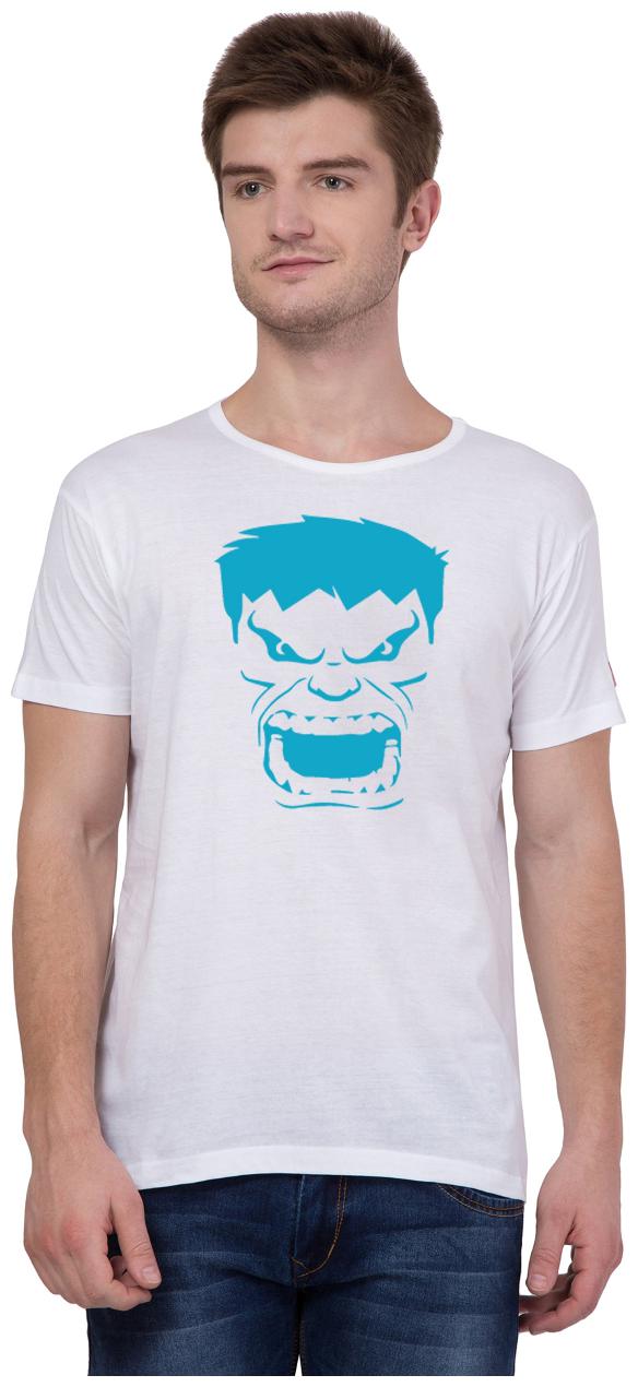 

American-Elm Men White Slim fit Cotton Round neck T-Shirt - Pack Of 1